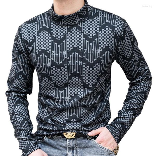 Suéteres masculinos Sweater de pulôver de outono e inverno quente de camiseta de lã de lã de lã de lã de lã para roupas íntimas resistentes a homens para homens
