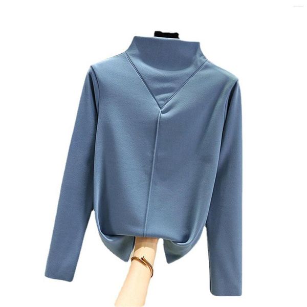 Maglioni femminili donna donna calda velluto pullover a maniche lunghe a maniche lunghe per viaggi quotidiani casuali a casa