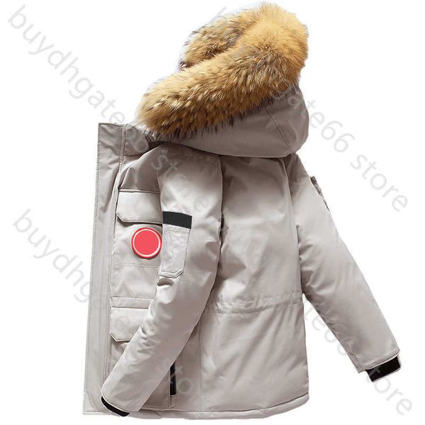 E2a8 Piumino da uomo canadese Fashion Tooling Parker Cappotto invernale Nuovo cappotto caldo con cappuccio in piuma d'oca spessa