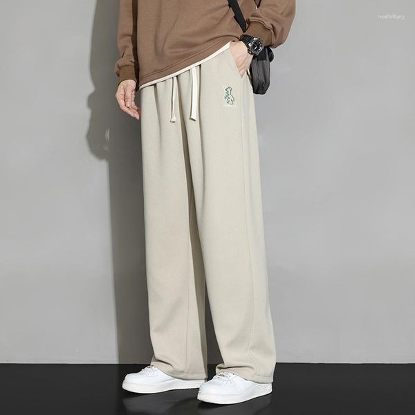 Calça masculina por atacado de linho ao ar livre masculino calça chino chino algodão sweats sport joggers cargo personalizado