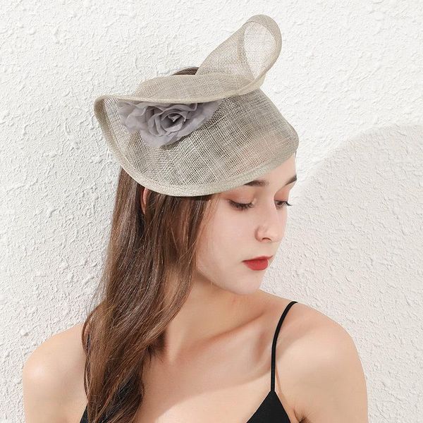 Berets Summer Elegant Banquet Headdress Headdsпонка Британская сетчатая леди японская лолита прекрасная шляпа Оптовая