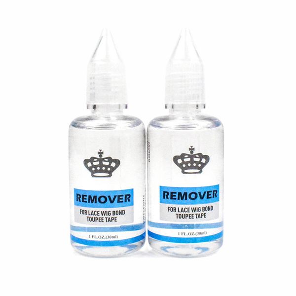 30 ml Haarverlängerung Kleber Remover Klebstufe Klebeband entfernen Sie Haare Erweiterung Werkzeug Doppelseitige Perückenkleber Reiniger für Spitzenfront-Perücken 2452