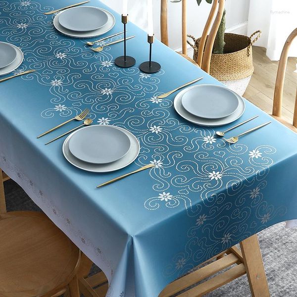 Tala de mesa Moderna doméstica moderna anti-falha de toalha de mesa nórdica Café retangular à prova d'água e tecido à prova de óleo
