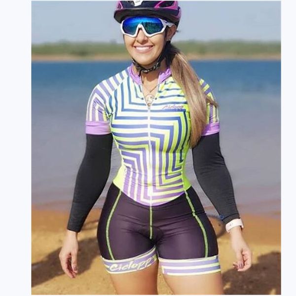 Jersey de ciclismo Sets Skinsuit Skinsuit Skins Mulheres Triathlon Set Roups Bodyset Maillot Ropa Ciclismo Rompers Triatlon Kits 230821