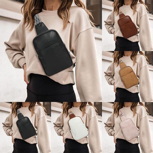 Outdoor -Taschen Schlinge für Frauen Veganer Leder Fanny Pack Gadget Männer Schulter -College -Studenten Delesseger Messenger