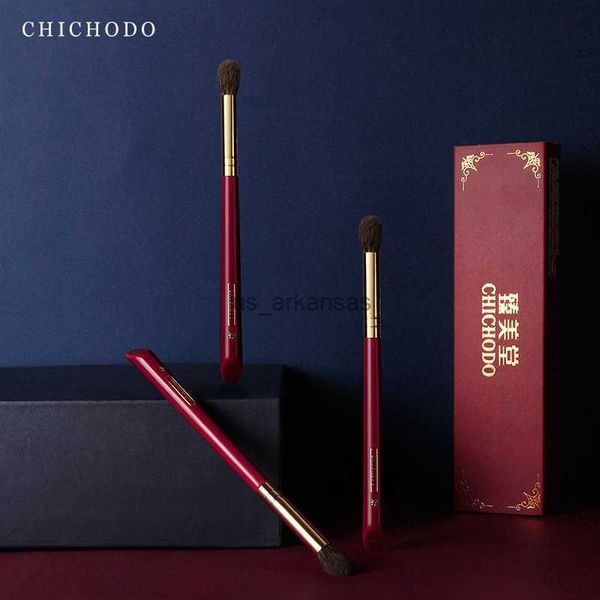 Макияж щетки Chichodo Makeup Brush-Luxurious Red Rose Series High Horse Grey Grey Masbling Brush Cosmetic Natural Hair Make Uup HKD230821