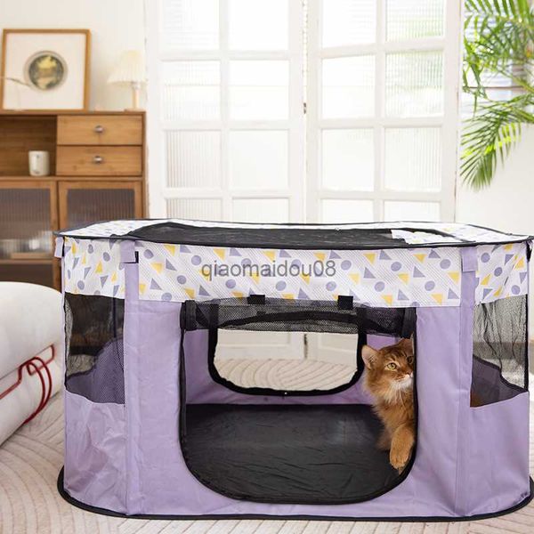 Outros suprimentos para animais de estimação tenda dobrável gato house kitten espreguiçadeira sala de parto de gato casa de gato doce cesta de cesta aconchegante para filhotes e gatinhos hkd230821