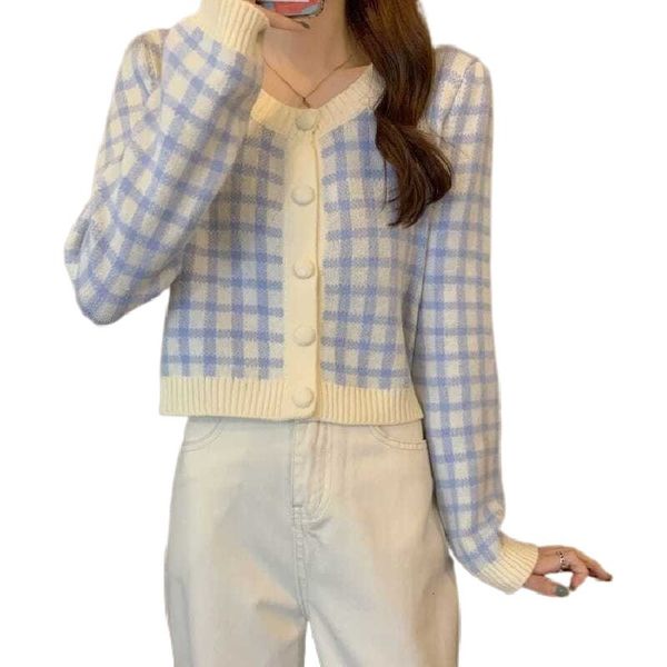 Malhas shits tees cardigan women maconha moda coreana suéter de manga longa 230821
