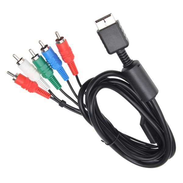 1,8 m Komponente HDTV AV AV -Kabel für PS2 PS3 Slim 6ft HD Multi Out Composite RCA -Audio -Videokabelkabel