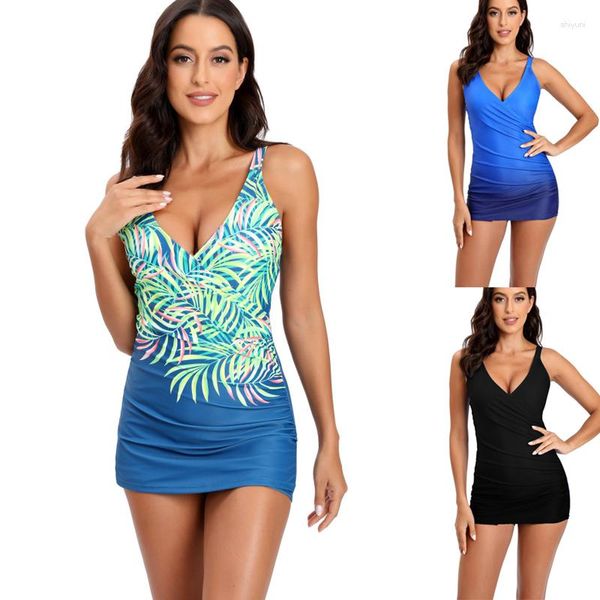 Swimwear femminile plus size Mujer Mayo Push Up Muncece Beach Bathing Adday Stampa gradiente Plavky Sexy One Piece Women Swimsuit