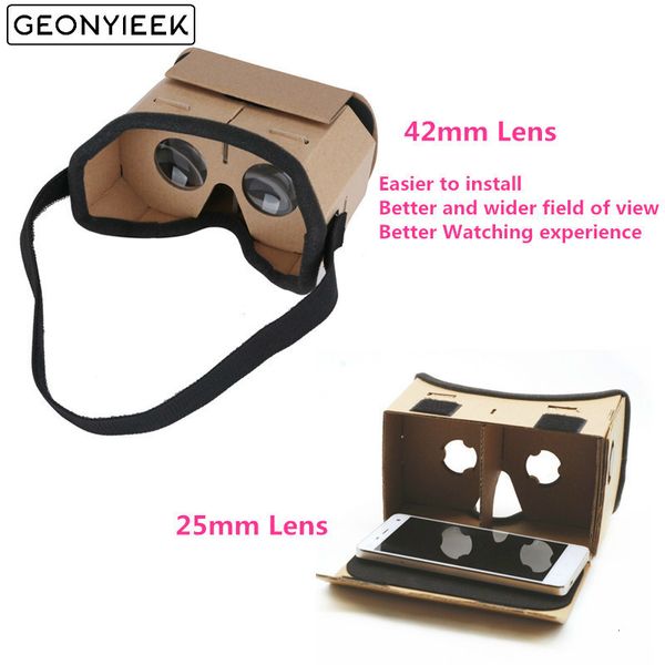 VRAR Accessorise Virtual Reality Gläses Google Cardboard Brille 3D VR Brille Filme für Smartphones Headset 230818