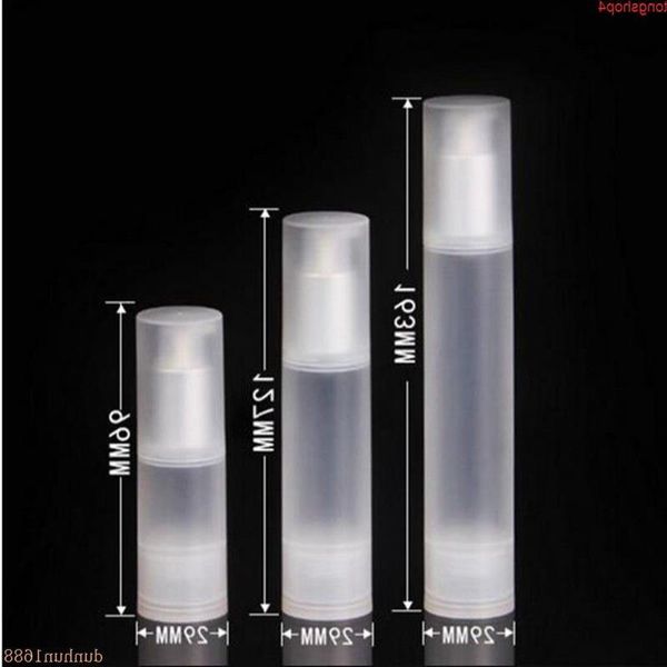 Großhandel 15 ml 30 ml 50 ml luftlose Flasche Frosted/Matt Vakuumpumpelotion mit PP -Material#253Goods pumrc