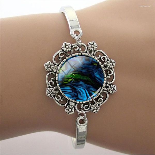 Bracelets de charme oferta especial oferta rextura colorida renda pulseira de arte de vidro cúpula de vidro para acessórios convexos de joias de jóias fhw594