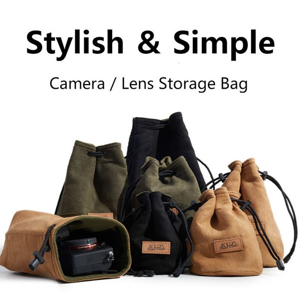 Kamera -Bag -Zubehör POFORY BACKPACK DSLR Kameratasche Canon Universal Draw String Bag Hand gehalten Camer -Tasche für Zubehör -Tasche für Kamera -Hülle 230818