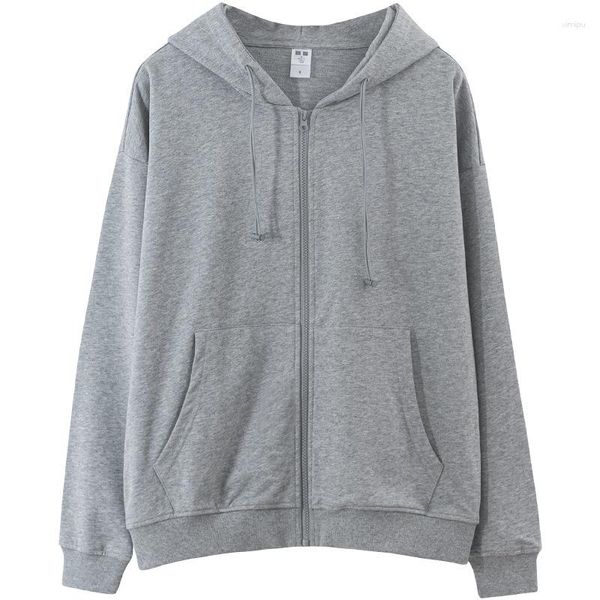 Hoodies femininos Shannhaijing Flor clara Cardigan Cardigan Jaqueta com capuz Zipper Primavera e Autumn College Style LOP