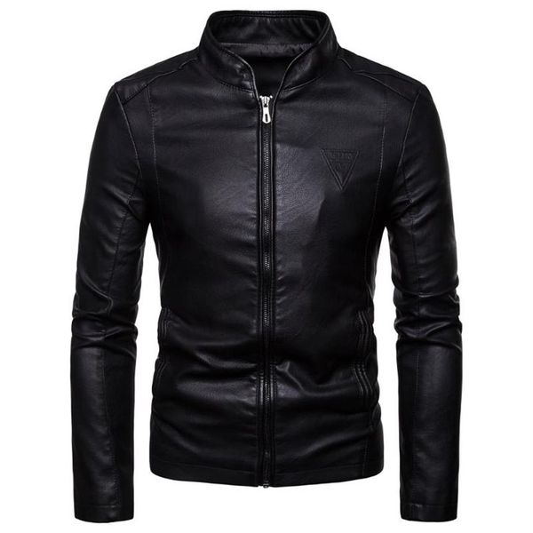 Herrenanzüge Blazer Original Man Blazer Leder 2021 Pu Männerjacke Anzug Motorrad Hombre Slim Fit Winter Coat273Q