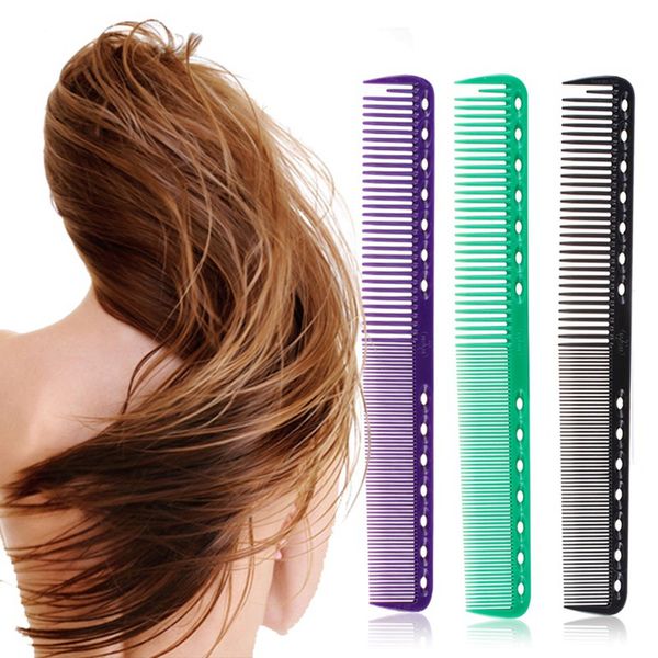 10 Farben Professionelle Haarkämme Friseur Friseur Haartusche Pinsel Antistatik Pro Salon Haarpflege Styling Tool 2466