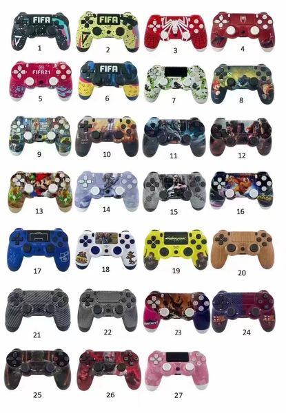 Top Qulity PS4 Беспроводной контроллер GamePad 27 Colors for PS4 Vibration Joystick Game Pad Controllers Controllers с розничной коробкой