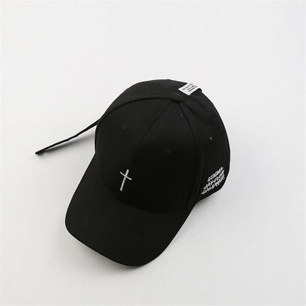 Ballkappen 2021 Stickerei Christian Cross Baumwollkappe Baseball Casual Snapback Hut Hip Hop Jesus Gott Hüte für Menschen Frauen1258o