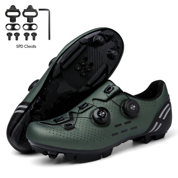 Vestido sapatos mtb sapatos de ciclismo tênis de ciclismo masculino botas de ciclismo de estrada masculina clipe de ciclismo em pedais SPD Mountain Bike tênis 230820