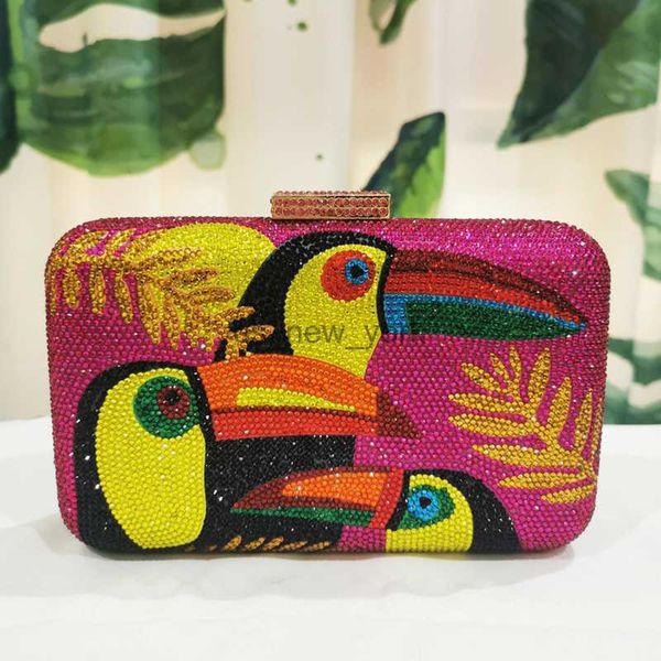 Вечерние сумки Новое прибытие xiyuan ab crystal bird clutch кошелька