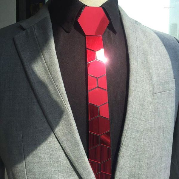 Bow Gines Ruby Fashion тонкая полосатая галстука вино красное зеркало свадебное галстук мягкий шелк