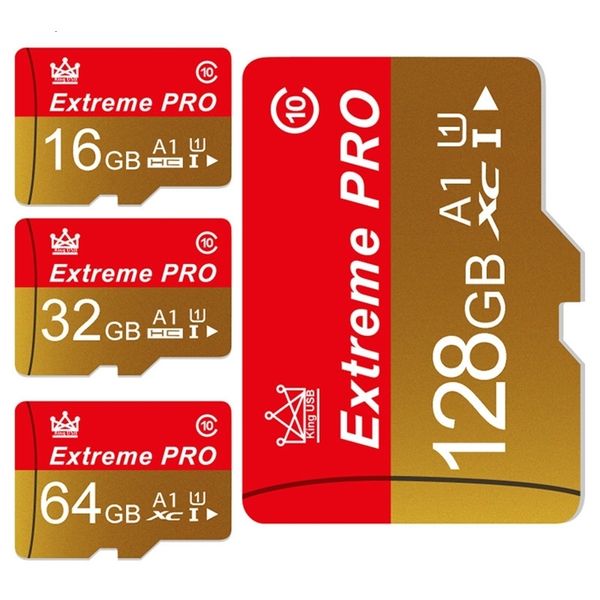 Карта памяти жестких драйверов 256 ГБ 128 ГБ 64 ГБ Extreme Pro Mini SD Card 32GB 16 ГБ U1 V10 TF -карта Высокоскоростная флэш -карта 32 ГБ для камеры телефона 230818