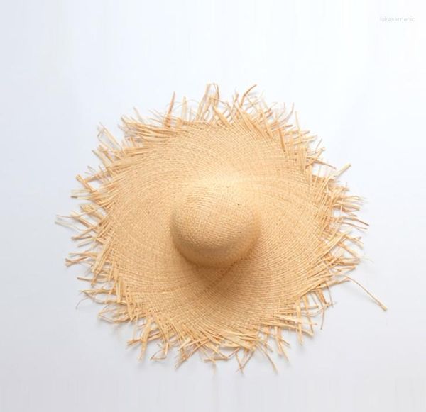 Beralar Yaz Straw Hat Kadınlar Big Break Plaj Güneş Katlanabilir Kap Blok UV Koruma Panama Kemik Chapeu Feminino