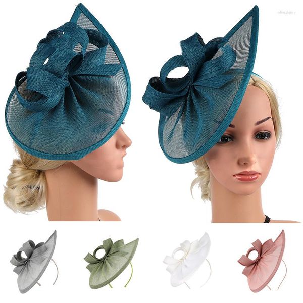 Berretti Eleganti fasce da donna Eleganti Cappelli in lino in maglia HACCINS HAT HAT CAPS PARTY AFFACCATORE VINTAGE FACCATORE MATURA FRANCE STYLE