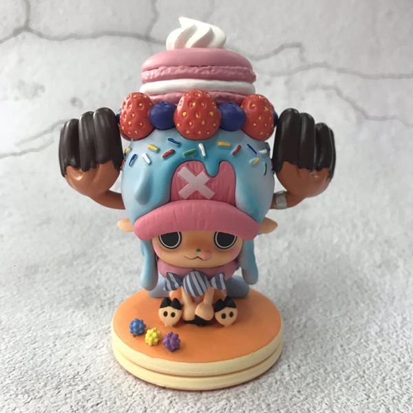 Actionspielzeug Abbildungen 11 cm Anime Actionfigur Tony Chopper Candy Cake Kawaii Figur PVC Sammlerschaftsmodell Spielzeug für Kid Birthday Gift 230818