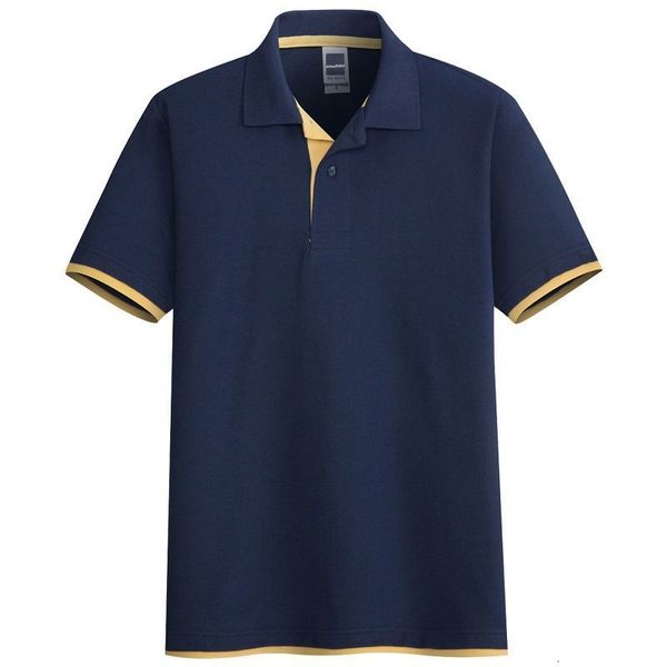 Men's Polos Smart Casual Men Work Summer Use Polo Shirt Streetwear Moda Básico Macho Macho Manuve curta Contraste LOVROS DE NEGÓCIOS DO