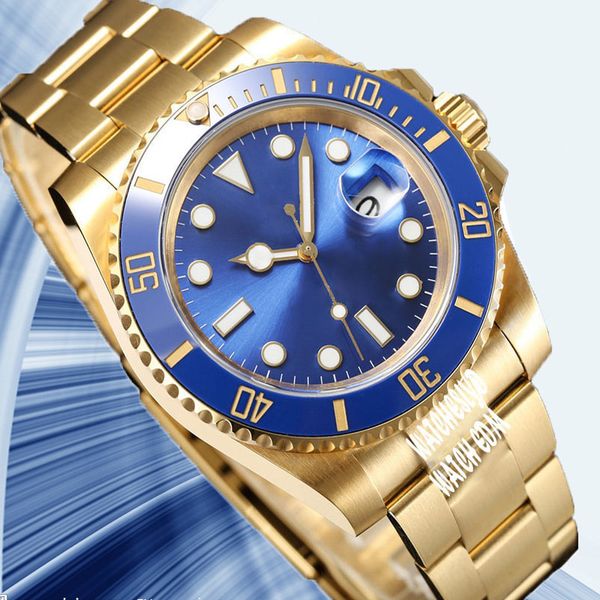 Керамические мужские часы часы Blue Dial 3235 Движение. Смотрит Sapphire Glass Luminous 3135 Автоматическое движение 904L Стальные корпусы. Начатые часы Высокие часы роскошные Montre
