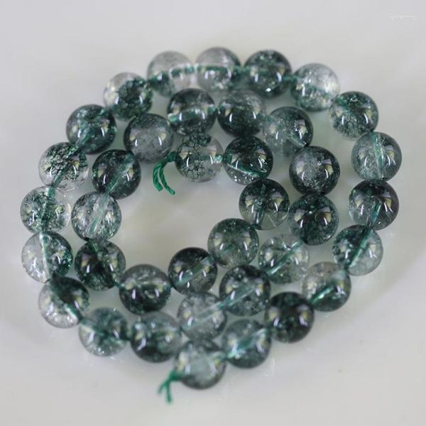 Strand Green Natural Crystal String Ghost Guardian Energy Vitalität Vermögen Ball Herren- und Frauenarmband DIY Accessoires