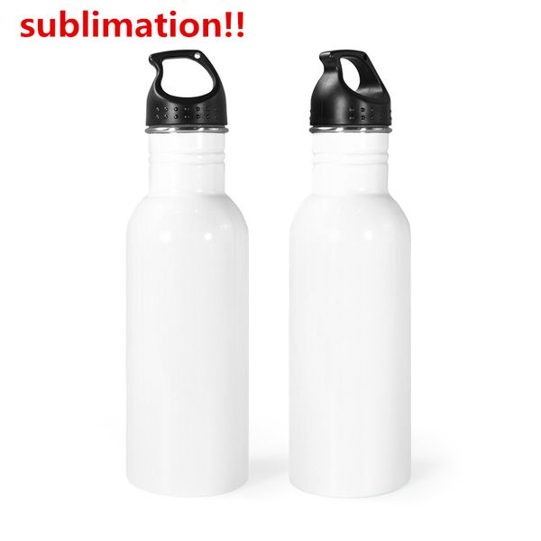 sublimação 22oz Sports Sports Aluminium Sports Water Bottle Bottle Single Tumbler Travel Cup Cups