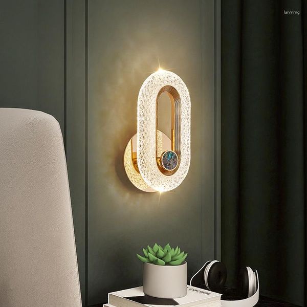 Стеновая лампа Nordic Light Роскошная спальня спальня современная гостиная фон творческие простые дизайнерские лампы