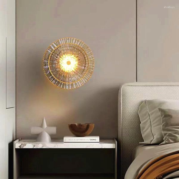 Lampada a parete Lumo nordico di lusso moderno moderno soggiorno minimalista Sfondo corridoio el bedroom al letto