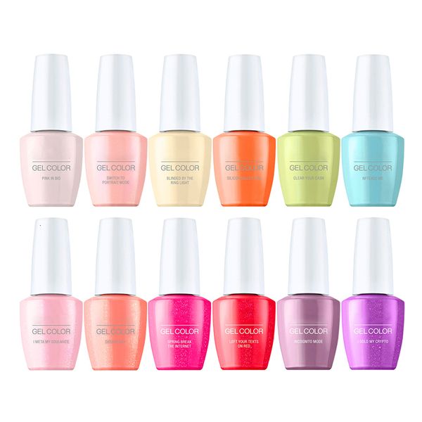 Smalto per unghie 198 Colori immergersi da gel a led UV Set di smalti per unghie 15 ml di cosmetici nail art manicure unghie gel polacco vernice semi-permanente 230821