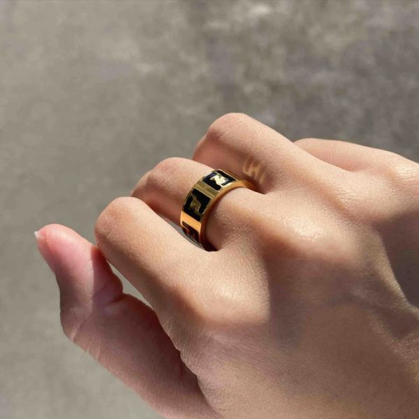 Brand Ring Designer Ring Designer Ring per donna Gioielli Mens Designer Womens Rings Fashion Simple Letter Shape Accoppia