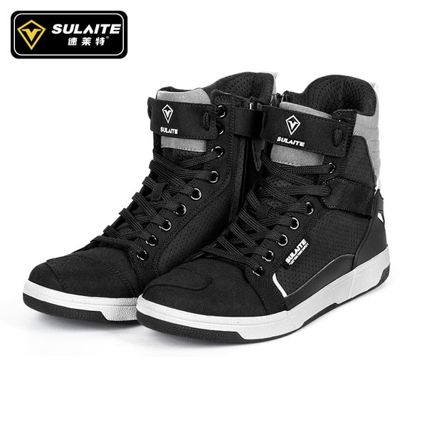 Stivali Uomo Stivali da moto Traspirante Anti-caduta Rider Road Racing Scarpe casual Stivali Gear Shift Suola in gomma Scarpe da moto riflettenti 230818