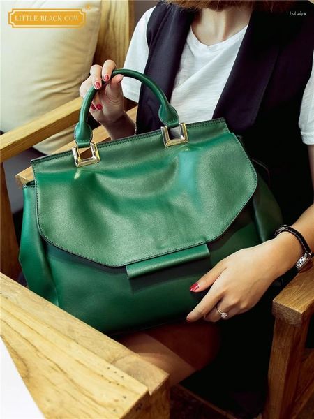 Abendbeutel Büro Damen arbeiten große Kapazität Aktentasche Frauen echte Lederumhängetasche elegante Freizeit -Totes Handtasche Gurt Crossbody