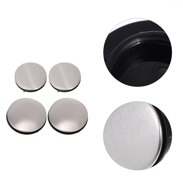 Torneiras de cozinha 4 PCs Banho Tubs de banheira Tampa da pia do orifício Tap Tap de vedação Tampa de acessório confiável tampa