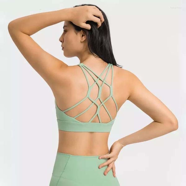 Roupa de ioga Zenyoga Sexy Crisscross acolchoado academia de ginástica ladras nuas Feel Strapp