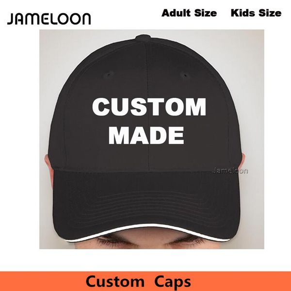 Custom Snapback Caps Персонализируйте взрослые или детские черные шляпы с вашим собственным текстовым дизайном логотипа, вышитая Cap205d