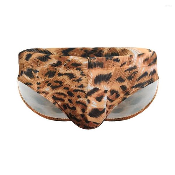 Underpants Herren Leopard Slips Nachtwäsche Bikini Bottom Schwimmshorts Schwimmen Trunks Beach Board Badebekleidung Anzug Sommer männlicher Strandbekleidung Badeanzug