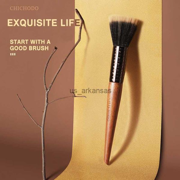 Pincéis de maquiagem série de maquiagem de maquiagem de maquiagem Brushes esculpidos de tubo esculpido Fundação sintética Brush-BB Brush-Profissional-F211 HKD230821