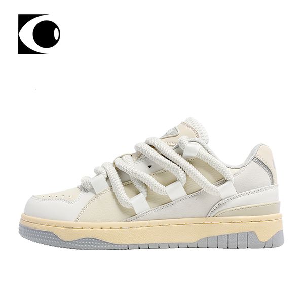 Kleiderschuhe Männer lässige Schuhe Frauen beige Sneaker Dicke Schnürsenkel Atmungsfreie Schuhe High Street Unisex Schuhe Männliche Zapatillas Hombre 230818