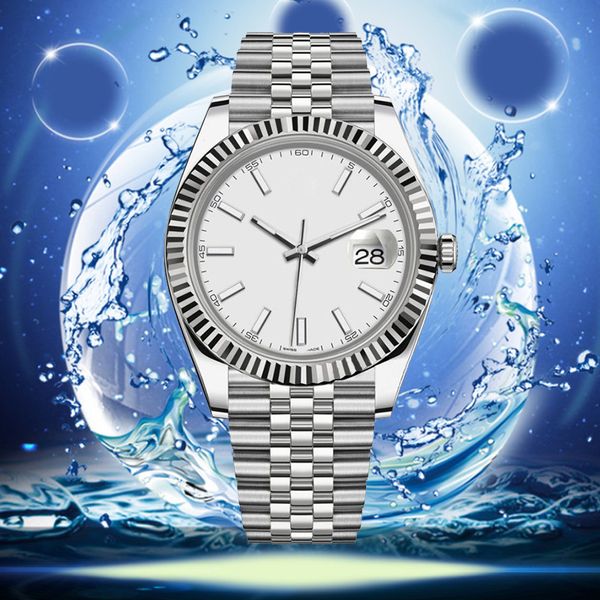 orologio di fascia alta orologi con diamanti vendita liquidazione primo automatico orologio da donna alla moda 41/36mm fibbia pieghevole vetro zaffiro quadrante rosa orologio da polso rlx in acciaio inossidabile