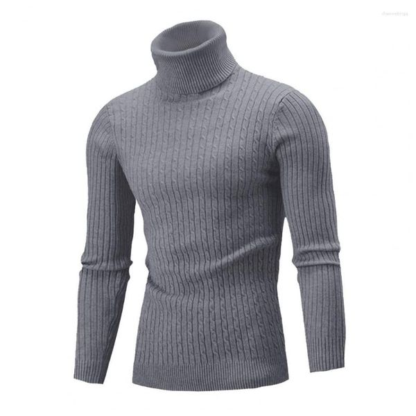 Herrenpullover modernes Design Pullover Shirt für Männer stilvoller warmer Rollkragenpullover Winter Winter Slim Fit Casual Layering Optionen