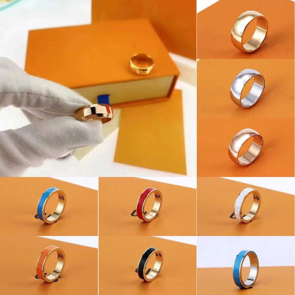 Novos anéis de amor designer de anel de titânio joias clássicas para homens e mulheres anéis de casal estilo moderno banda