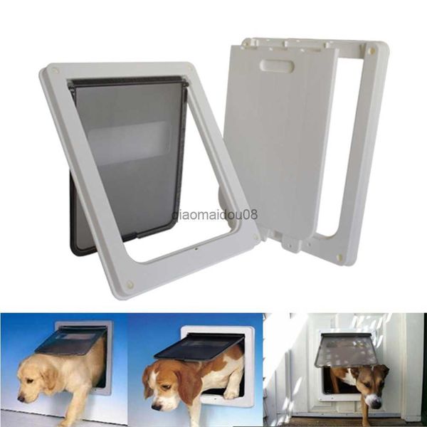 Outros suprimentos para animais de estimação Grande porta de cachorro HQ Plástico por porta de estimação segura para cães médios grandes dentro e fora do portão da casa portão de animais de estimação portão de gato hkd230821